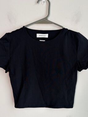 Babaton Cropped Crewneck tee